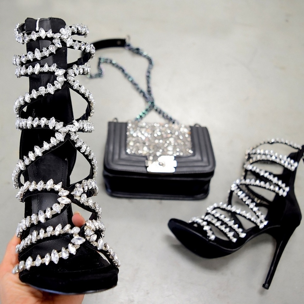 Jesse, crystal heels